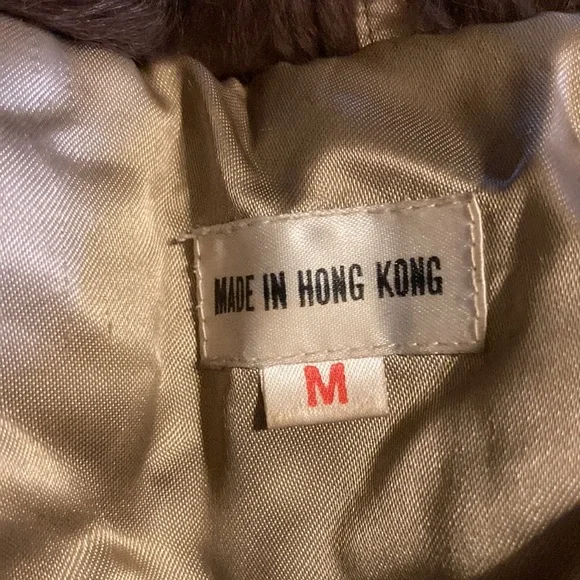 Women's Brown Real Rabbit Fur Jacket - Classic Cozy Coat - Picture 9 of 16